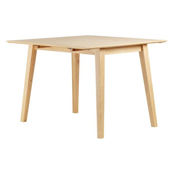 Table repas 60cm avec allonge chêne naturel Mikado