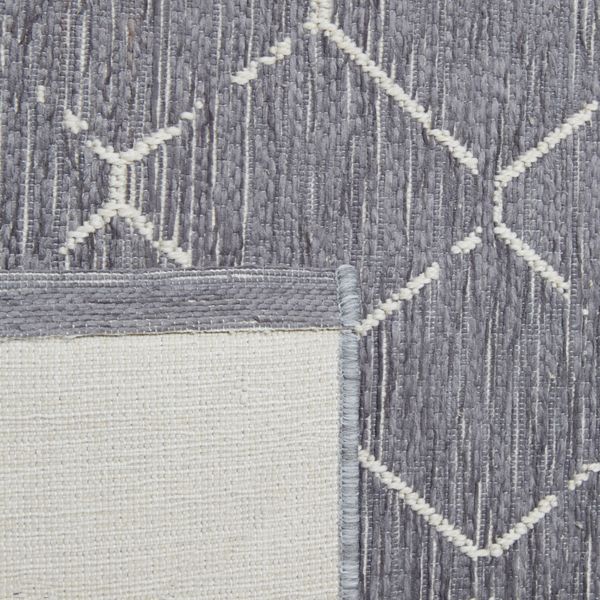 Tapis polypropylène gris foncé 160 x 230 cm Bronx