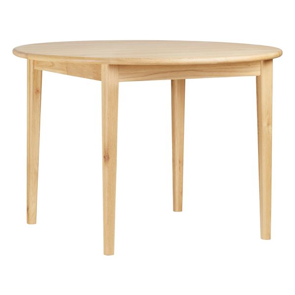 Table repas ronde 110 cm extensible chêne naturel Twist