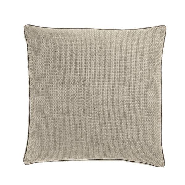 Housse de coussin beige carré 45 x 45 cm Isak