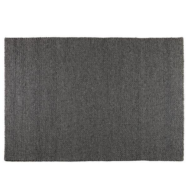 Tapis blanc et noir en laine 160 x 230 cm Wooli