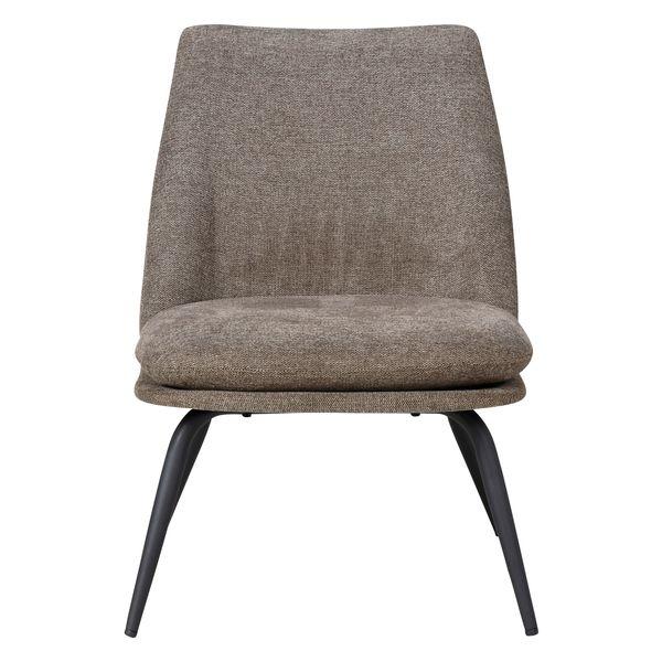 Fauteuil tissu marron foncé Luz