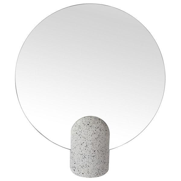 Miroir rectangulaire en terrazzo blanc Muzz