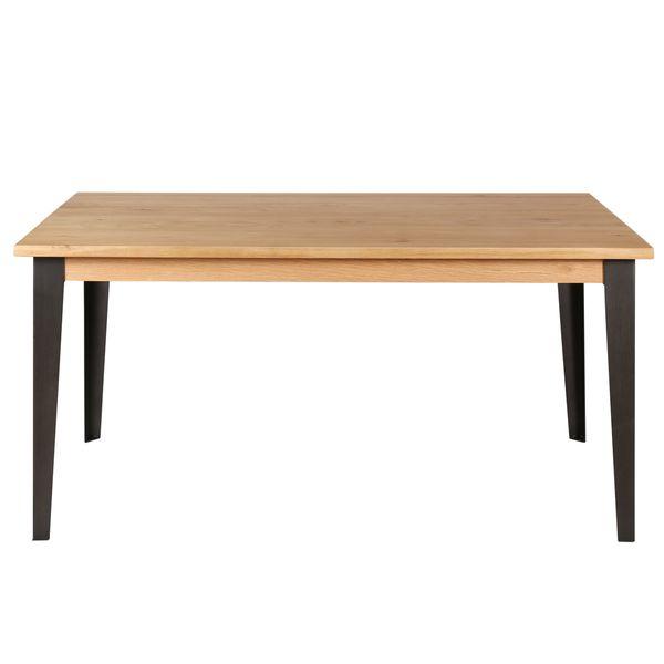 Table rectangulaire chêne et métal 160 x 90 cm Manhattan