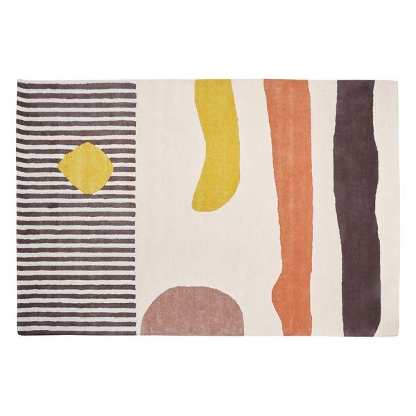 Tapis 100% laine ivoire 240 x 170 cm Strip