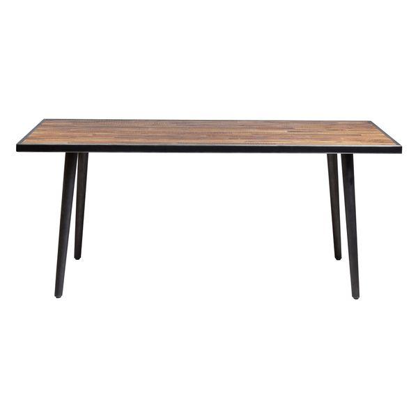 Table rectangulaire 180 x 90 cm bois et métal Cusco