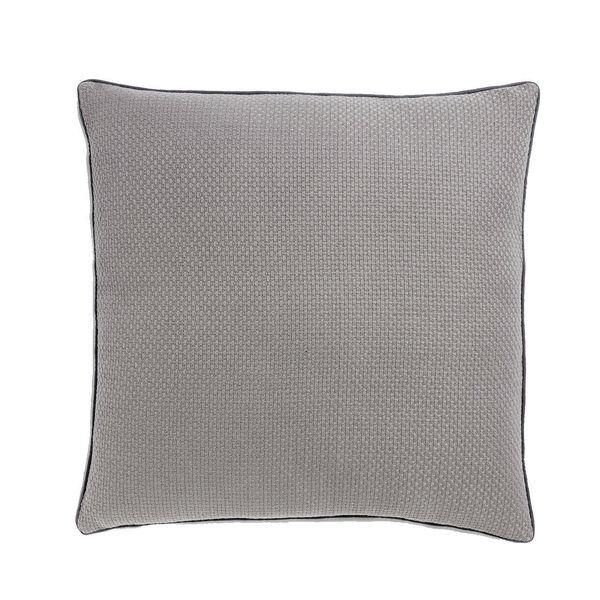 Housse de coussin en coton gris 45 x 45 cm Isak