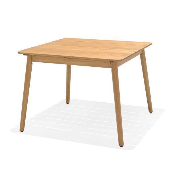 Table de jardin carrée 95cm eucalyptus AZUR