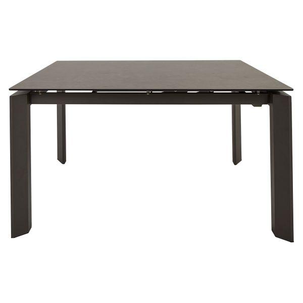 Table céramique extensible 140 cm, allonge intégrée Stone