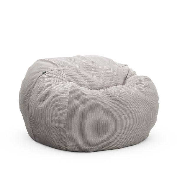 Pouf indoor 110x70cm en velours côtelé