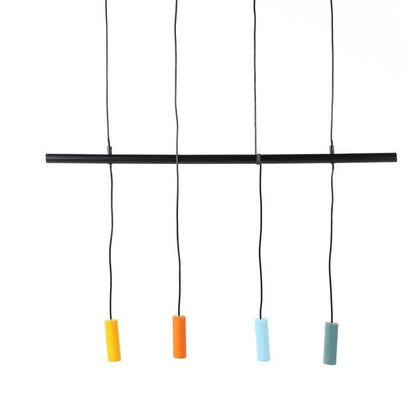 Suspension en fer et aluminium 4 couleurs Cuatro