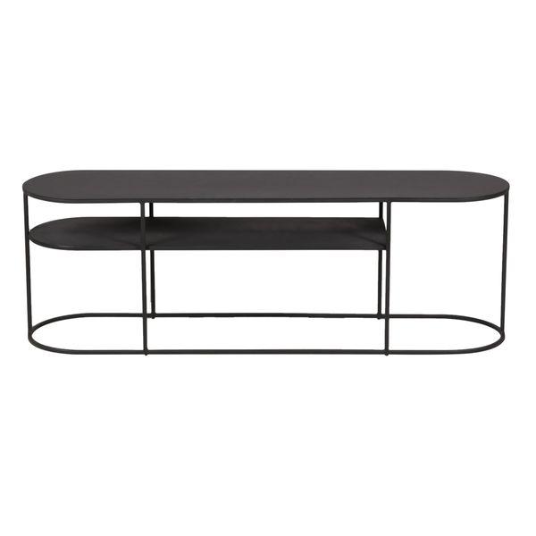 Table basse en métal noir ovale 120 cm GRAYSON