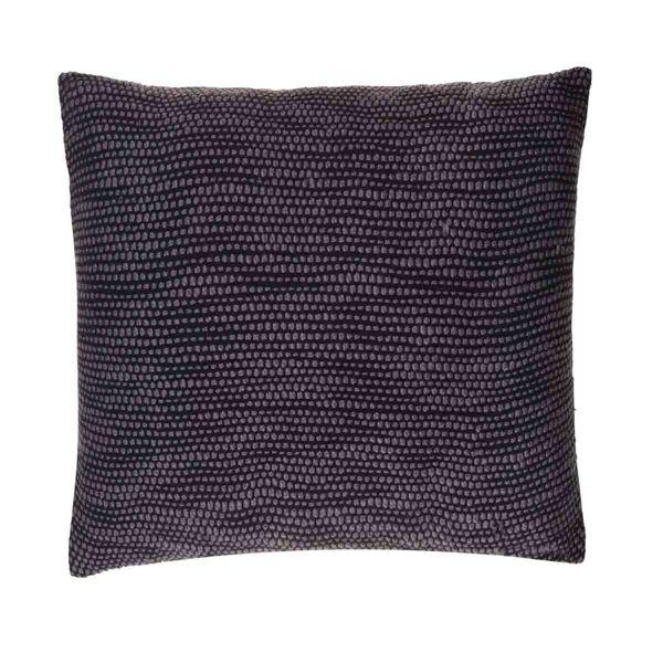 Housse de coussin en coton gris carrée 45 x 45 cm Teo