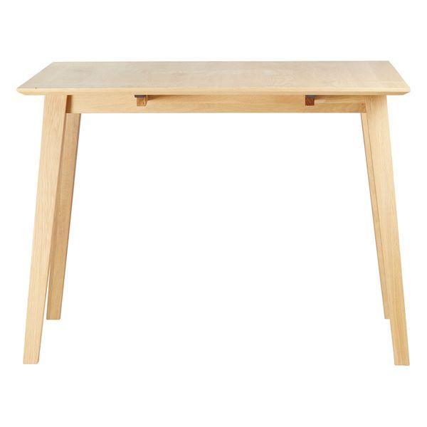 Table repas 60cm avec allonge chêne naturel Mikado