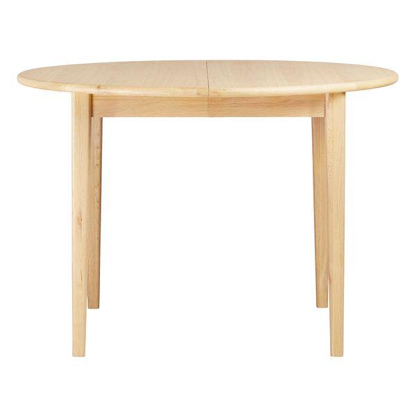 Table repas ronde 110 cm extensible chêne naturel Twist