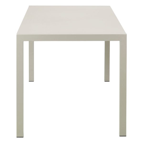 Table de jardin 160cm métal beige QUATRIS