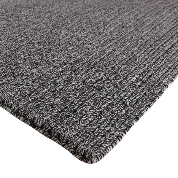 Tapis blanc et noir en laine 160 x 230 cm Wooli