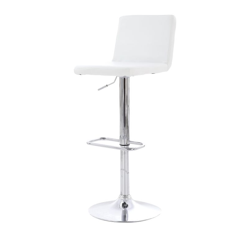 Chaise de bar PU blanc GIO