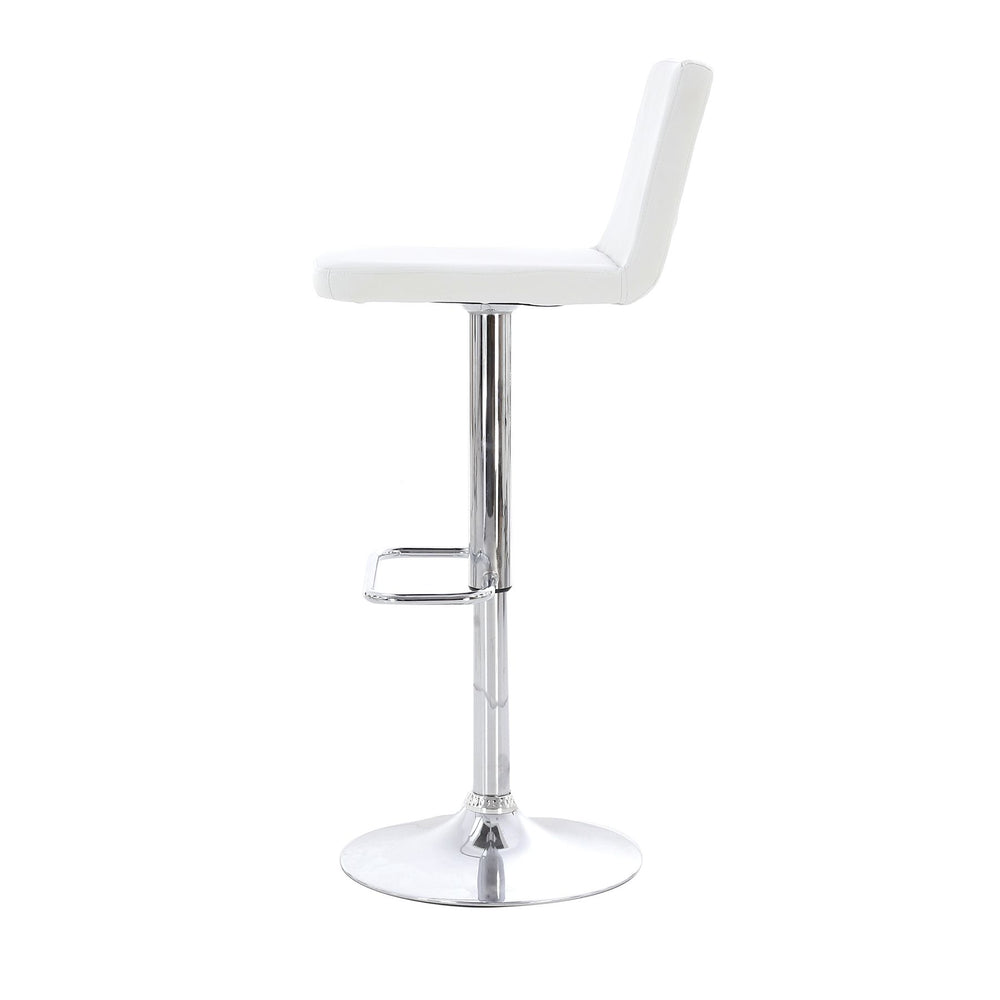 Chaise de bar PU blanc GIO