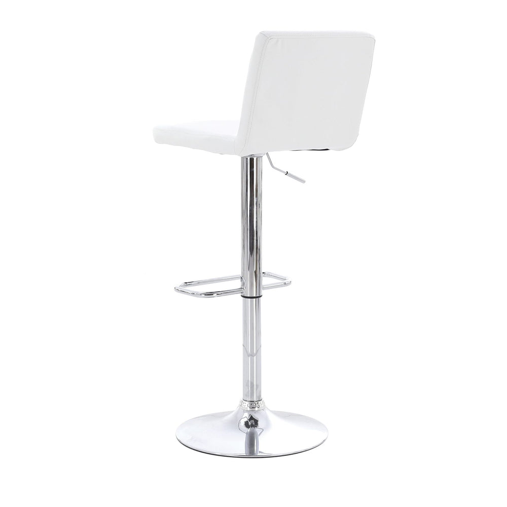 Chaise de bar PU blanc GIO