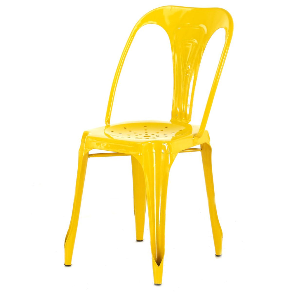 Chaise en fer jaune INDUS