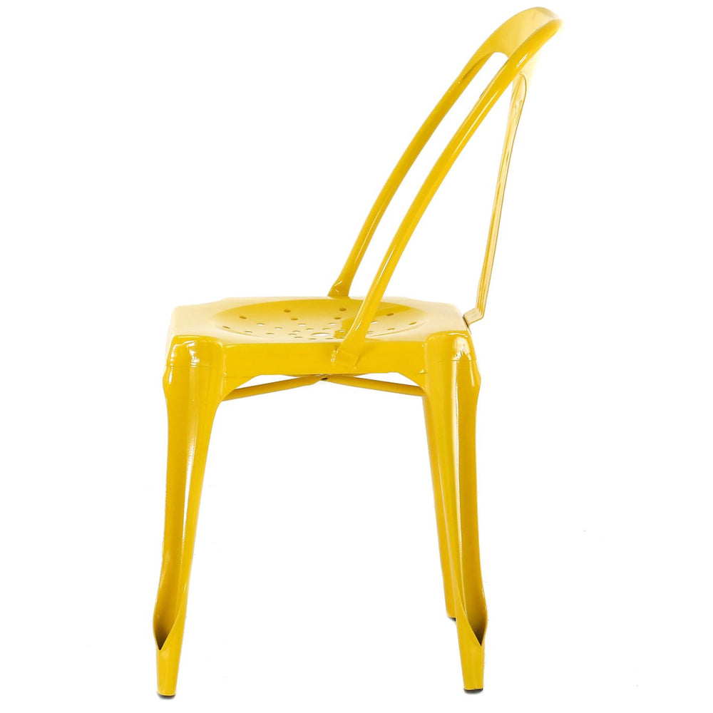 Chaise en fer jaune INDUS