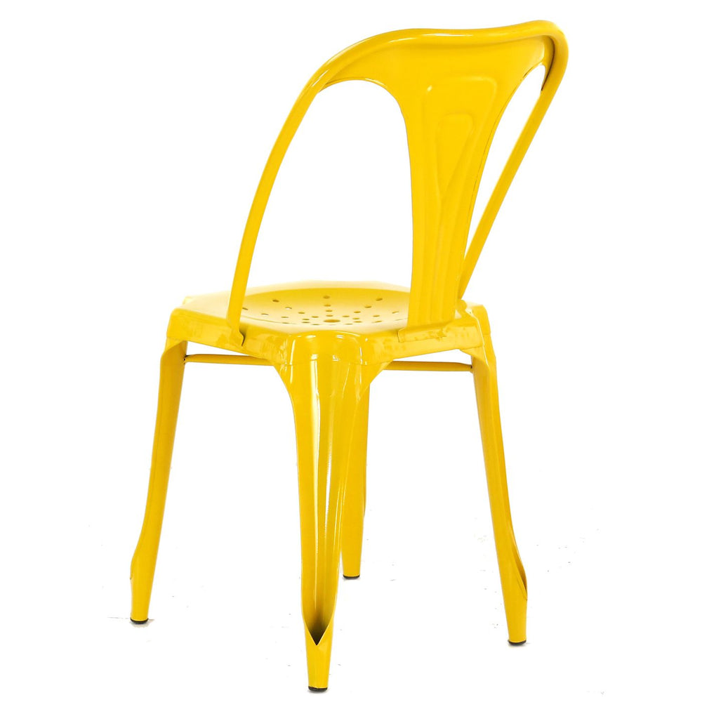 Chaise en fer jaune INDUS