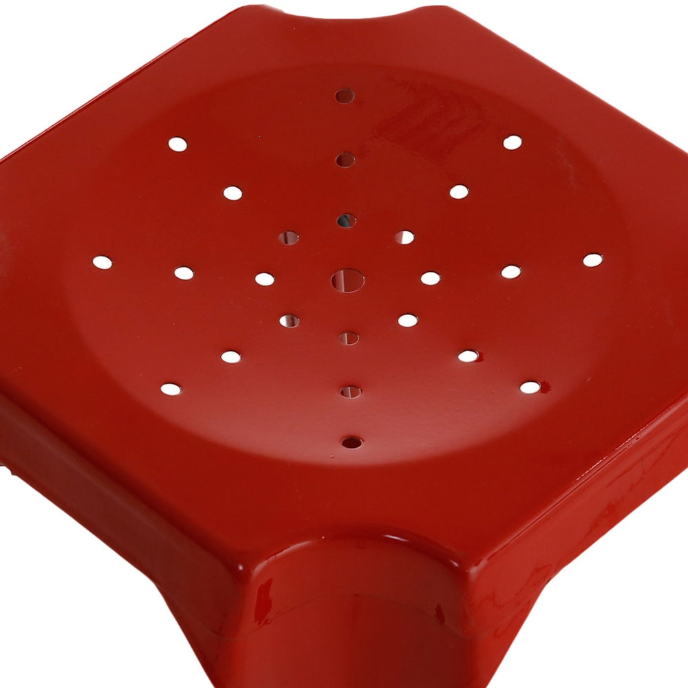 Tabouret snack rouge h65cm INDUS