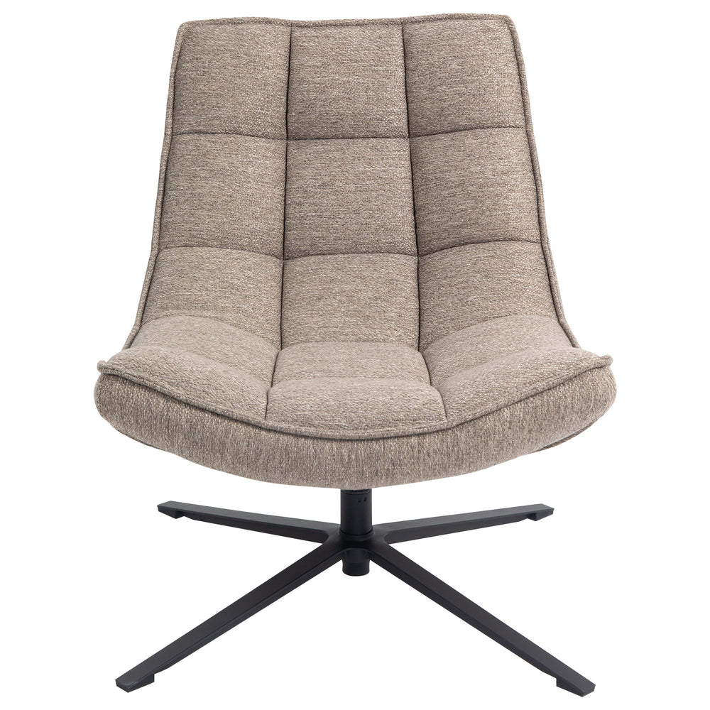 Fauteuil pivotant tissu sable IVAR