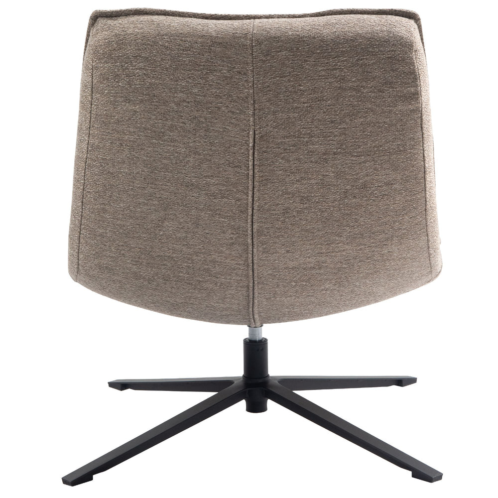 Fauteuil pivotant tissu sable IVAR