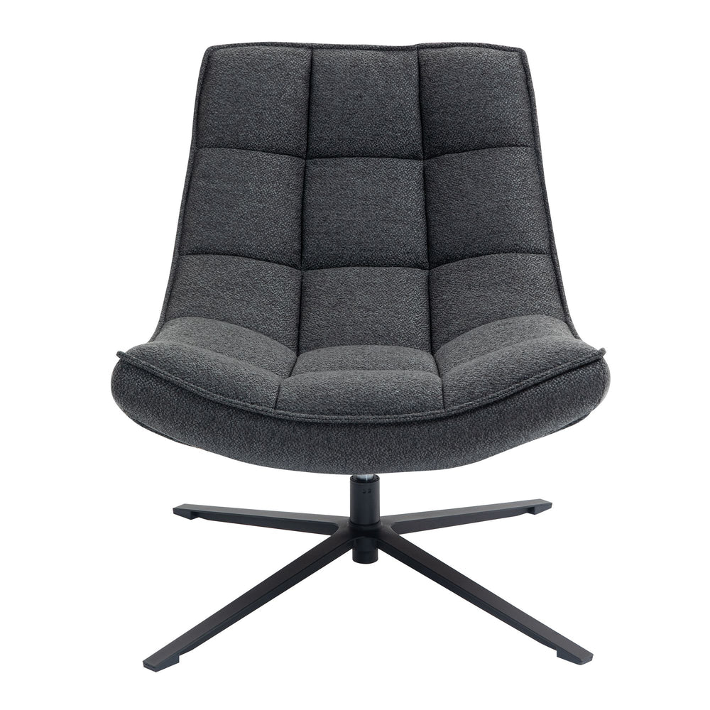 Fauteuil pivotant gris anthracite