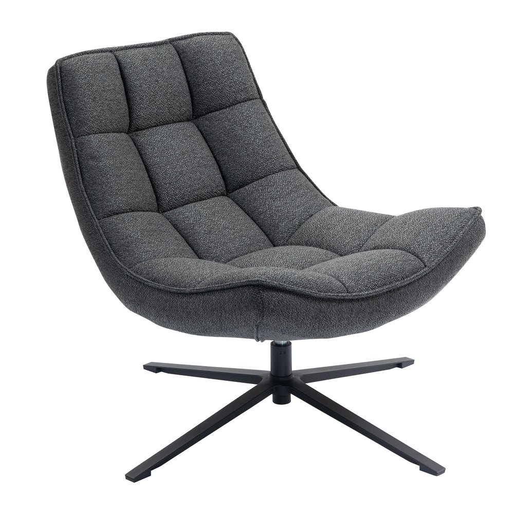 Fauteuil pivotant gris anthracite