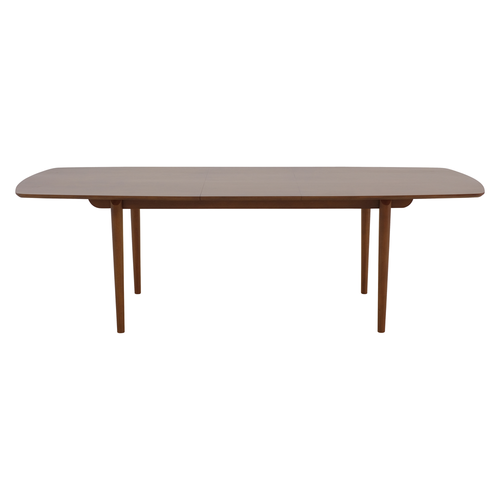 Table repas 200 cm avec allonge de 50 cm acajou massif Jorgen