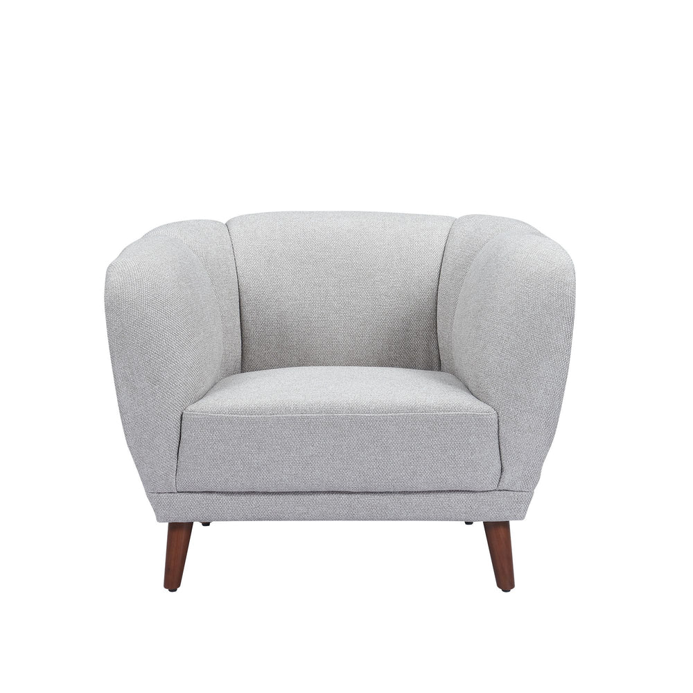 Fauteuil en tissu gris MARLO