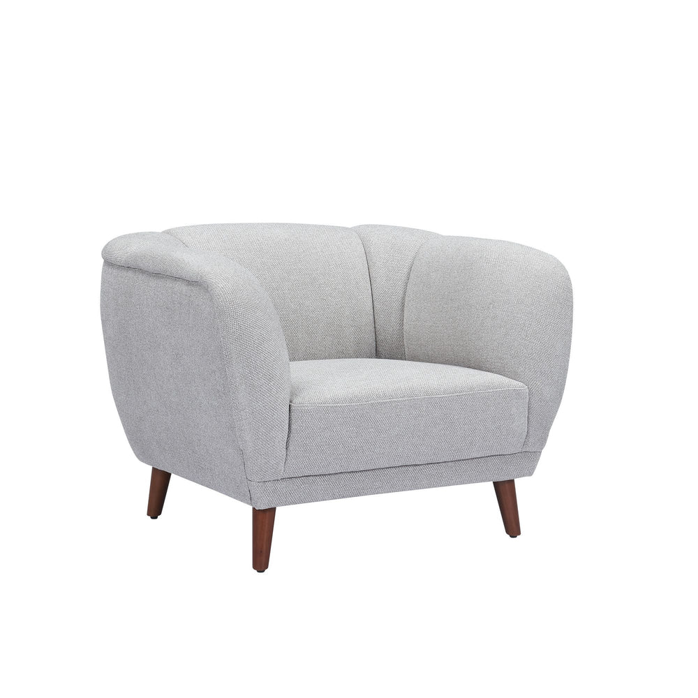 Fauteuil en tissu gris MARLO