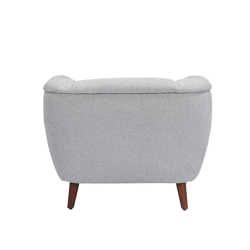 Fauteuil en tissu gris MARLO