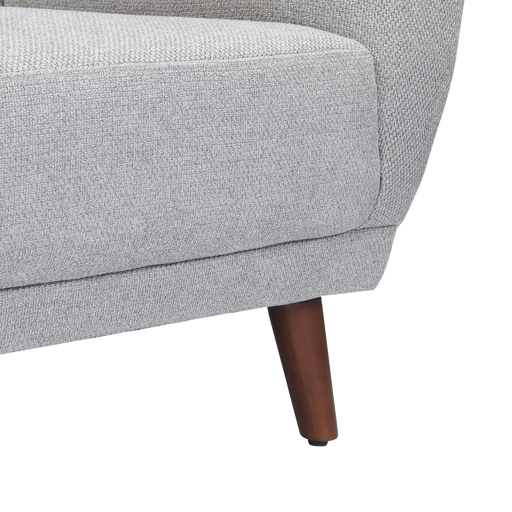 Fauteuil en tissu gris MARLO