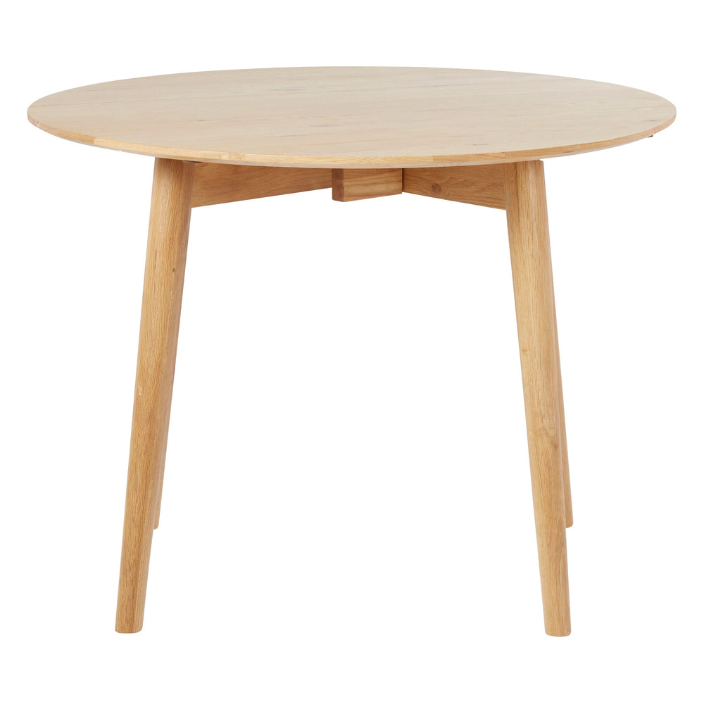 Table repas ronde 100cm chêne naturel Mika