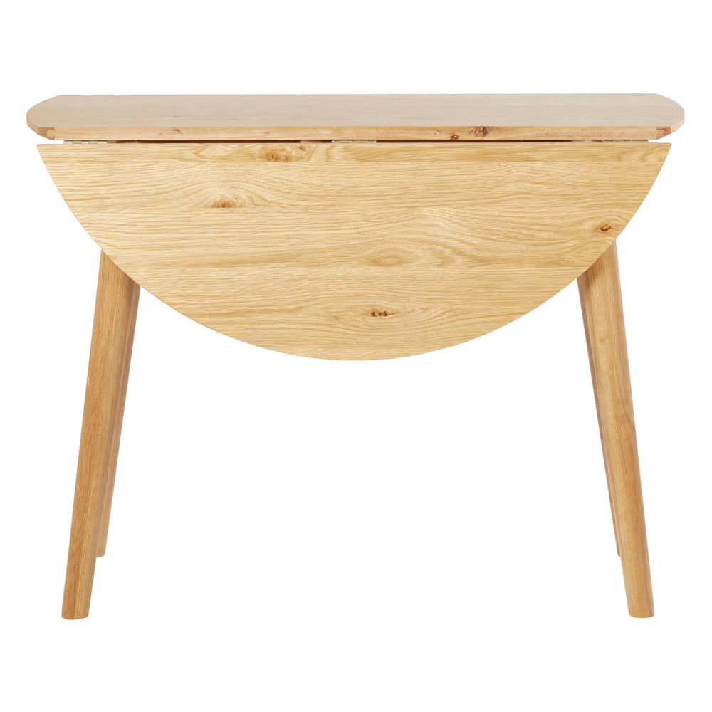 Table repas ronde 100cm chêne naturel Mika