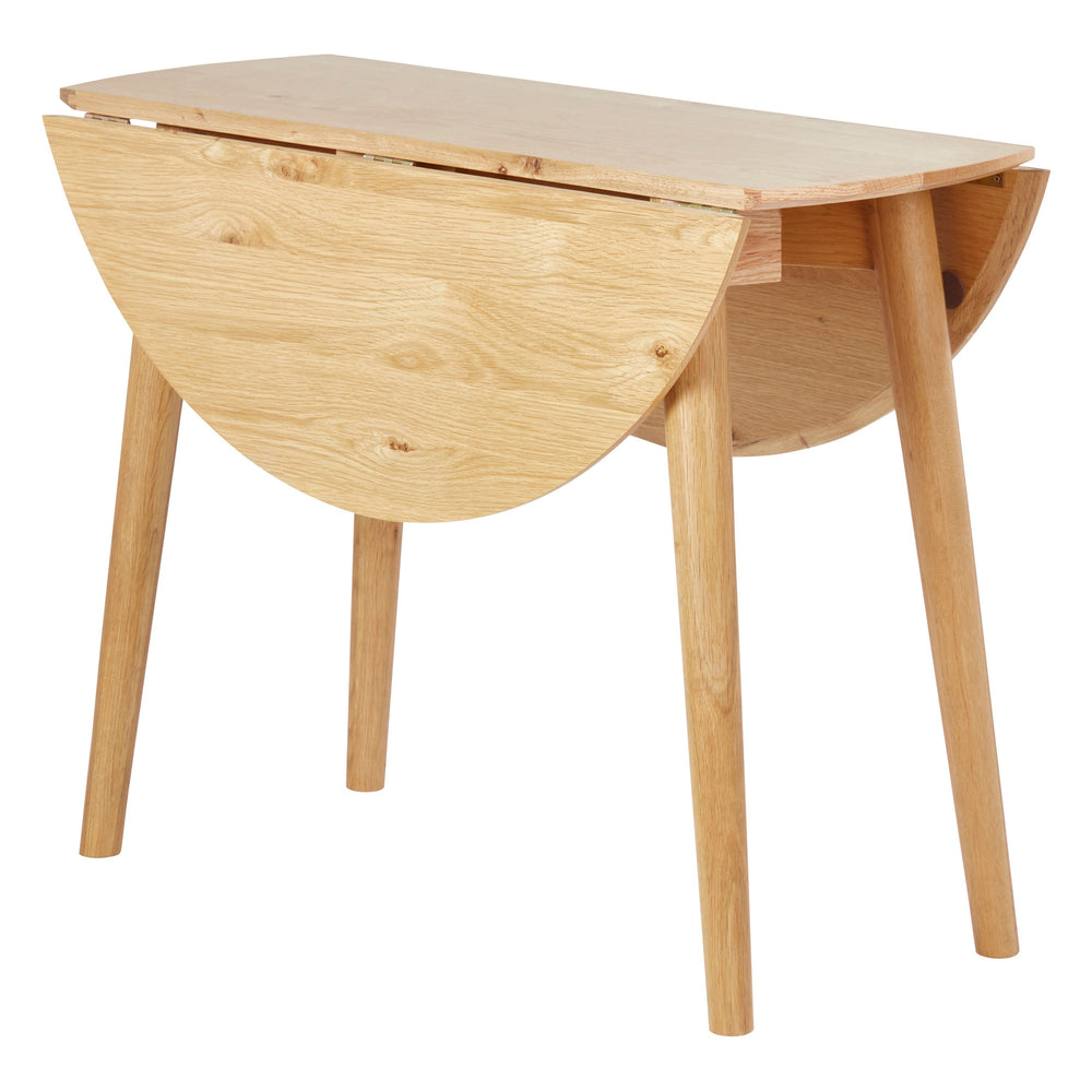 Table repas ronde 100cm chêne naturel Mika