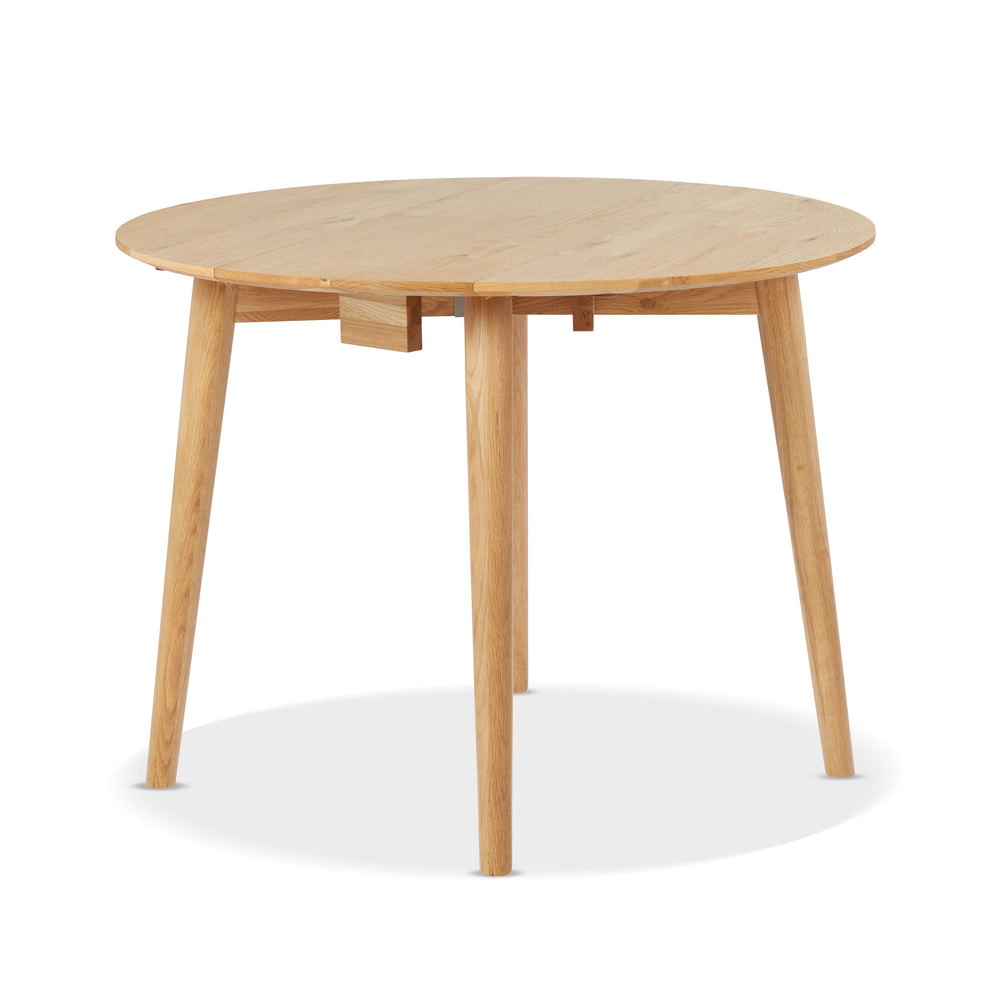 Table repas ronde 100cm chêne naturel Mika