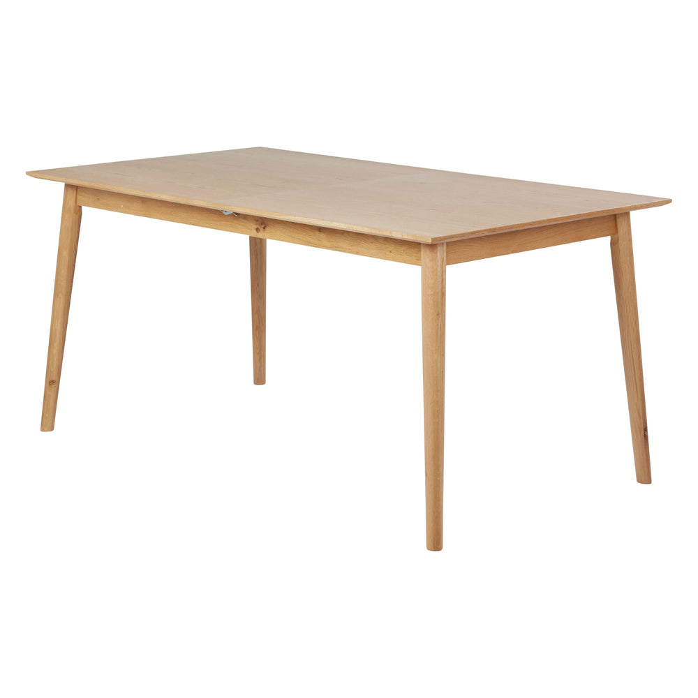 Table repas 160cm avec allonge chêne naturel Mika