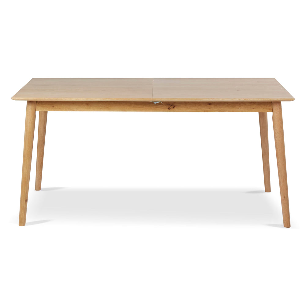 Table repas 160cm avec allonge chêne naturel Mika