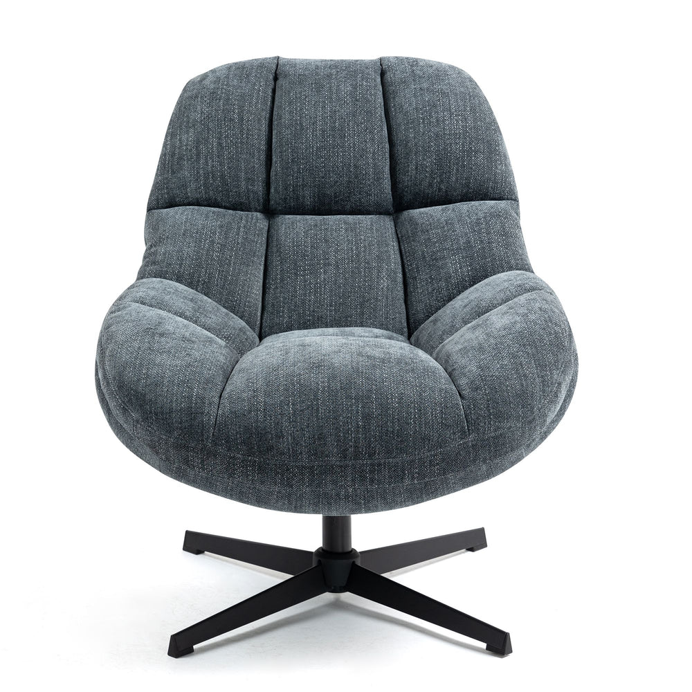 Fauteuil pivotant bleu MOLTO