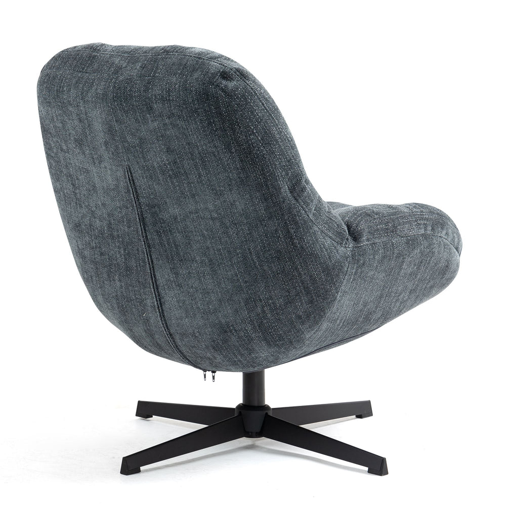 Fauteuil pivotant bleu MOLTO