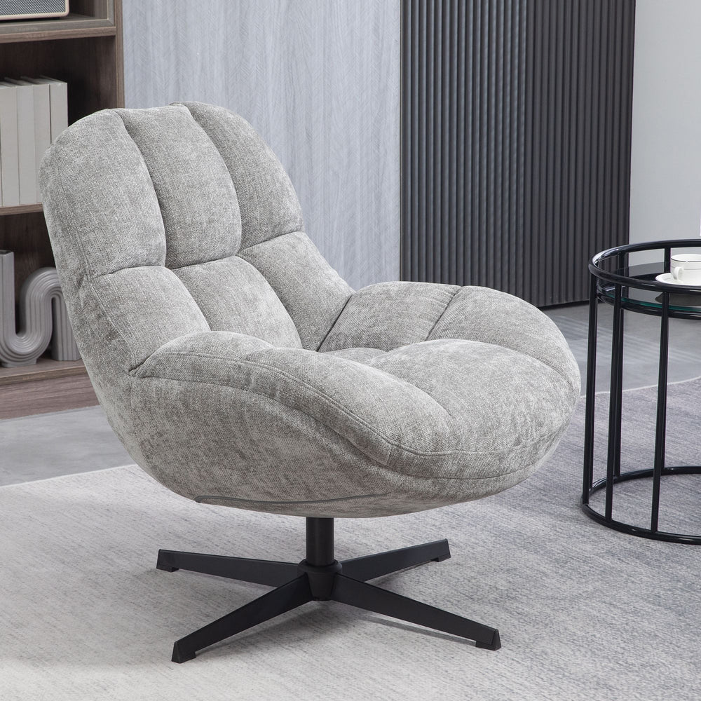 Fauteuil pivotant gris MOLTO