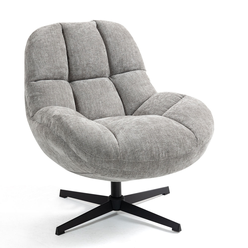 Fauteuil pivotant gris MOLTO