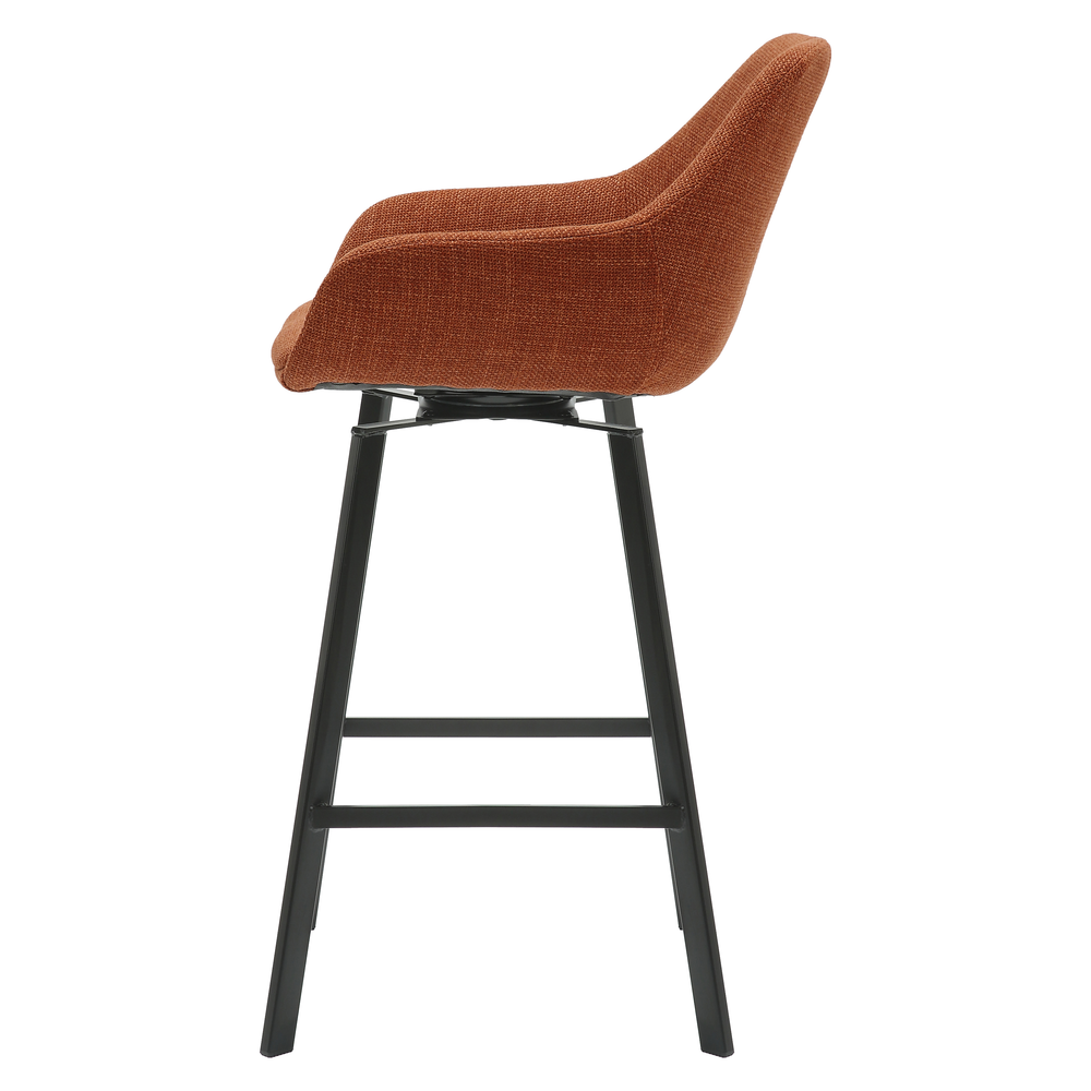 Chaise snack pivotant tissu caramel