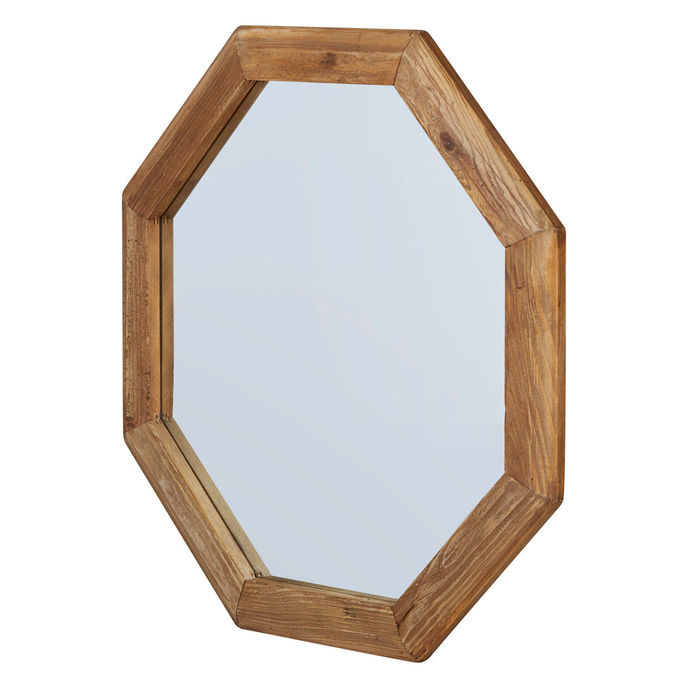 Miroir en pin recyclé Ø 74 cm Nebraska