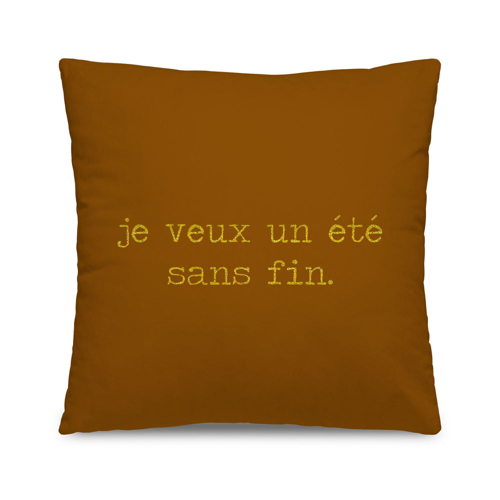 Coussin brodé Verao 45x45 Pôdevache